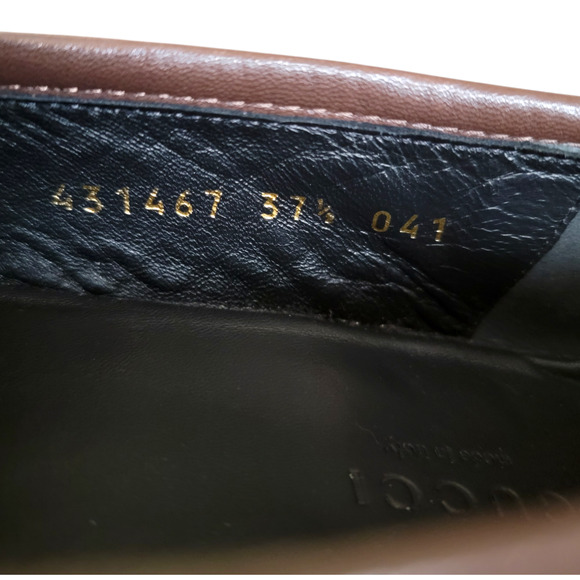 Gucci Monogram GG Horsebit Jordaan Loafers Canvas Brown Logo 7.5 37.5 431467 - Picture 5 of 13